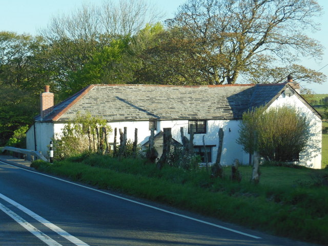 The A395 at Cold Northcott