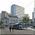 A tram in South Parade