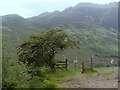 Start of the Gleann Lichd track near Morvich