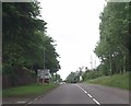 Approaching road junction in Cuckney