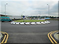 New roundabout on Macclesfield Road: a close view