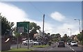 Approaching road junction at The Plough