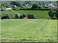 Harvesting the hay off Ballynamona Road