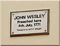 John Wesley plaque, Larne