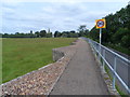 Causeway leading to Harrold Bridge