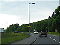 A891 approaching Newbridge Roundabout