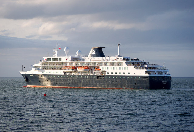 Cruise ship 'Minerva' in Bangor Bay