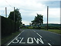 Sharp bend on A891 Antermony Road