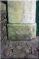 Benchmark on doorway pillar at #3 Cravengate