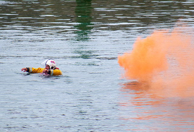 Lifeboat exercise, Bangor harbour