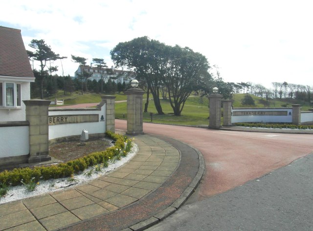 An entrance to Turnberry Hotel