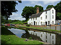 SO8684 : Canalside  houses at Stourton, Staffordshire by Roger  D Kidd