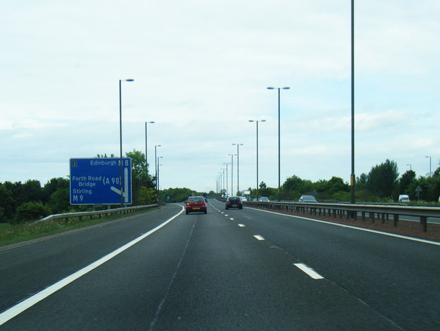 M8 nears Junction 2 at Loup-O-Lees © Colin Pyle :: Geograph Britain and ...