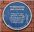 Blue plaque, Workington Bus Station