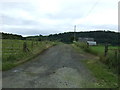 Track towards Stenhouse Cottages and farm