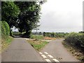 Road junction near Gronwen