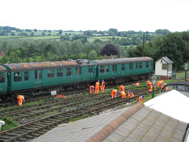 Workmen on the Chappel & Wakes Colne Line