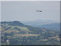 Donhead St. Mary: a vintage plane over Donhead Hall