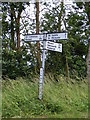 TM3583 : Roadsign on High Street by Geographer