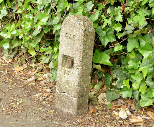 Old gas main marker post, Lisburn (1)