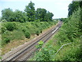 The Otford to Maidstone East railway line from Fen Pond Road