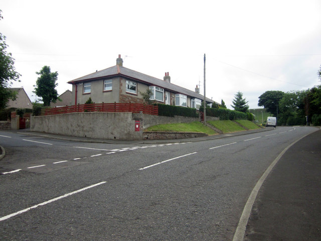 Road junction in Upper Burnmouth