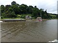 Quay and bathing house at Pentillie Castle