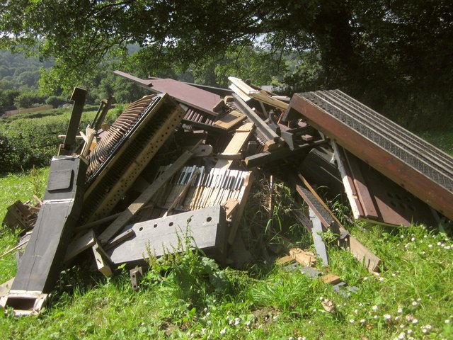 Pile of debris, Cornwood