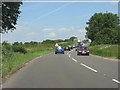 A49 climbing to cross the railway