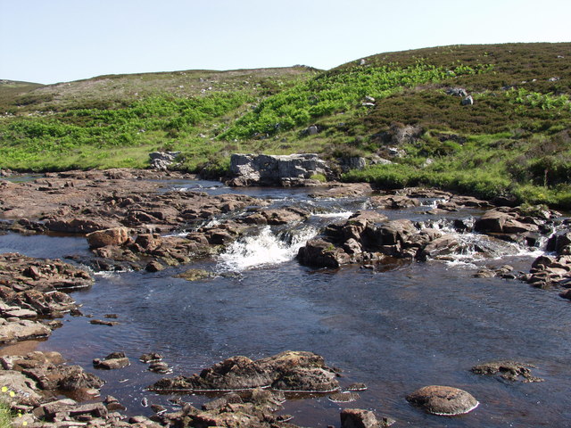 The River Brora upstream of Braegrudie