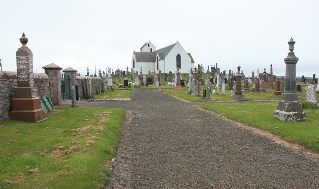 Canisbay Parish Church - old graveyard
