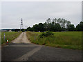 Track to electrical transformer station