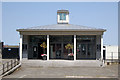 TQ6474 : Entrance and restaurant, Gravesend Town Pier by Jim Osley