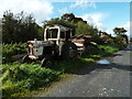 Abandoned tractor