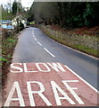 Slow at the northern approach to Rockfield