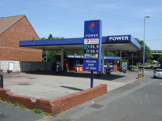 Service station on Beeches Road