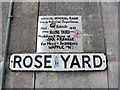 "Official Memorial Plaque", Rose Yard, Maidstone