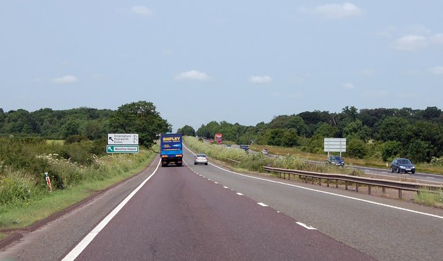 A1 approaching Empingham and Pickworth... © Julian P Guffogg ...