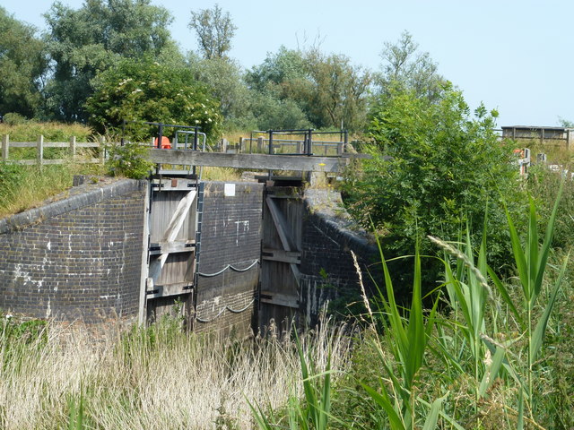 Old lock at Welches Dam near Manea