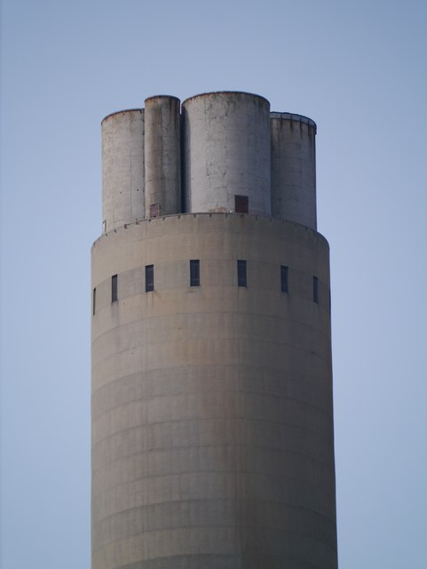 Inverkip Power Station Chimney - Flue... © James T M Towill :: Geograph ...