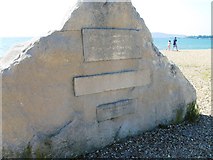 SY6880 : Stone on Weymouth Bay by Alex McGregor