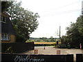 View over the fields from the rear of the tea room at Paper Mill Lock