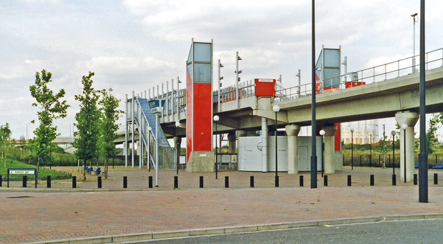 Gallions Reach station, DLR 1996