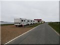 HU2977 : Location caravans, Urafirth by Richard Webb