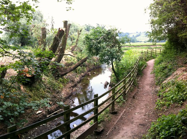 Boyce's Brook, near confluence with River Ribble at Ribchester