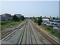 Railway towards Burton upon Trent Station