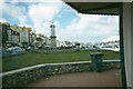 Looking towards the Sir Henry Edwards monument in Weymouth, Dorset