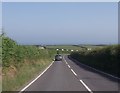 Approaching New Quay on A486 near the cemetery