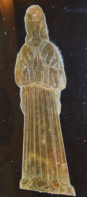 Brass of Isabel, Lady Clifton, Brabourne church