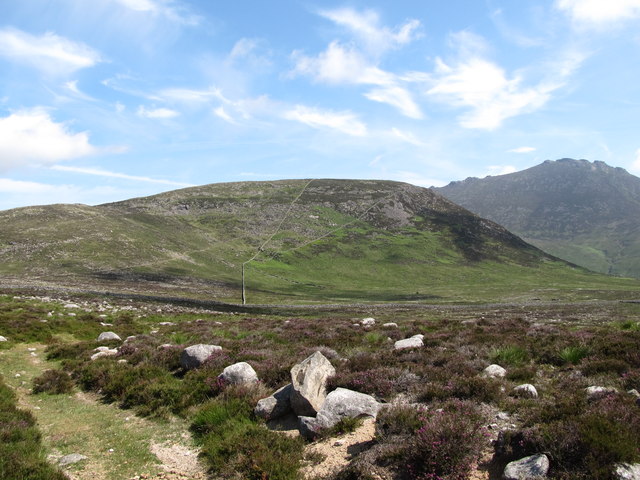 View across the col towards Slievenaglogh